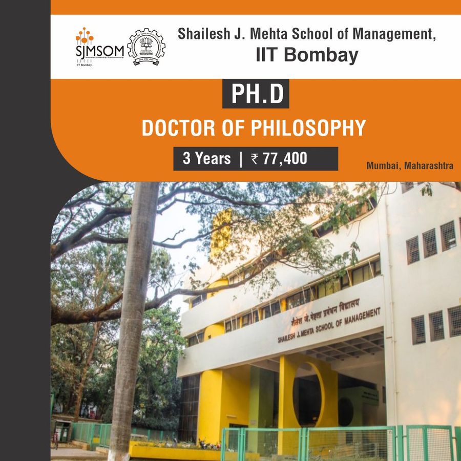 Ph.D in Management at Shailesh J. Mehta School of Management, Iit Bombay, Mumbai